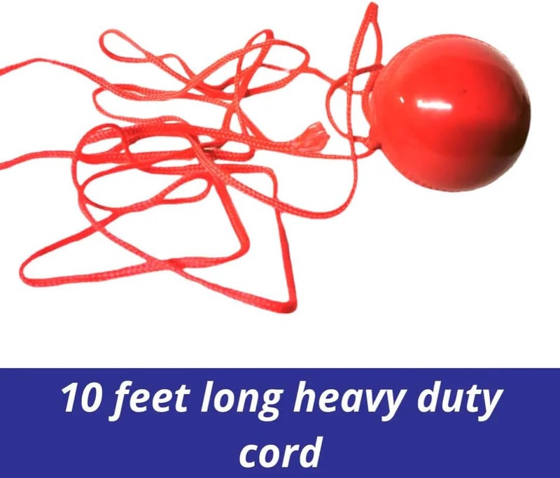 Bratla Cricket Best Buy CBB Hanging Cricket Ball with Cord String PVC for Batting Practice - Image 5
